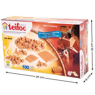 Building set - assortment bricks - 100 pieces